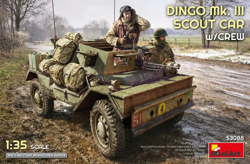 DINGO Mk.III SCOUT CAR W/CREW KIT 1
