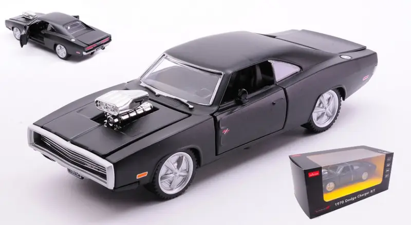 DODGE CHARGER R/T 1970 WITH SOUND ENGINE VERSION BLACK 1