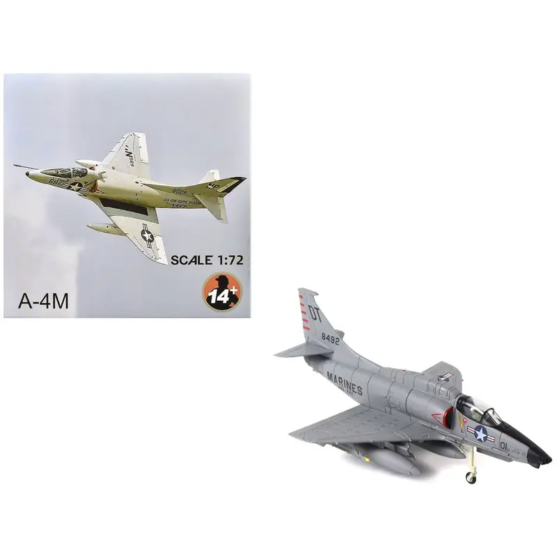 Douglas A-4D Skyhawk Aircraft "VMA-242 Bats NAS Key West 1962 Missile Crisis" United States Marine Corps 1/72 Diecast Model Airplane