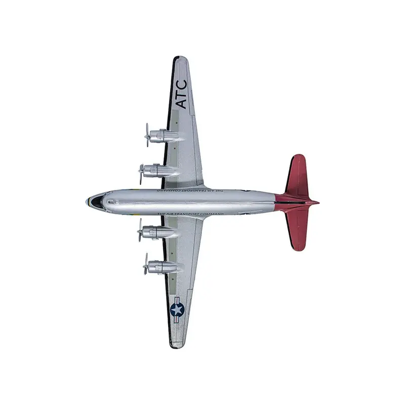 Douglas C-54 Skymaster Transport Aircraft "Berlin Airlift Candy Bomber Air Transport Command" United States Air Force (1945) "Planes of World War II" Series 1/200 Diecast Model Airplane by Luppa