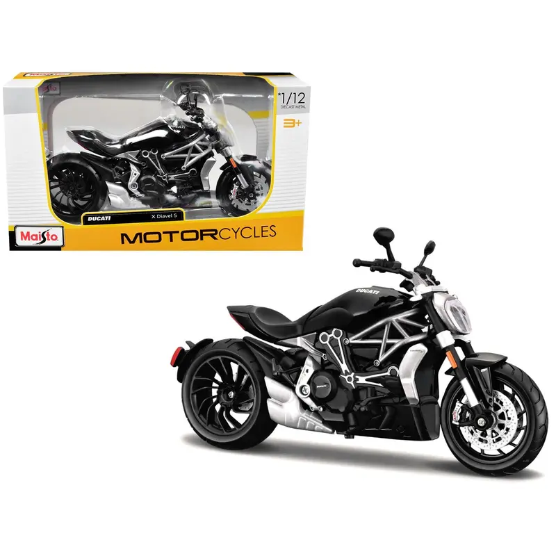 Ducati X Diavel S Black 1/12 Diecast Motorcycle Model by Maisto