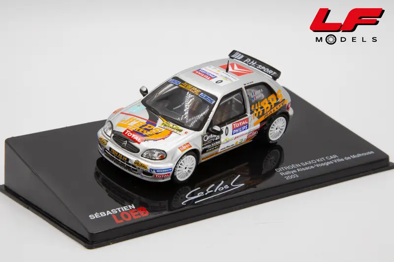 EDICOLA CITROEN SAXO KIT CAR RALLYE ALSACE-VOSGES 2003 S. LOEB 1