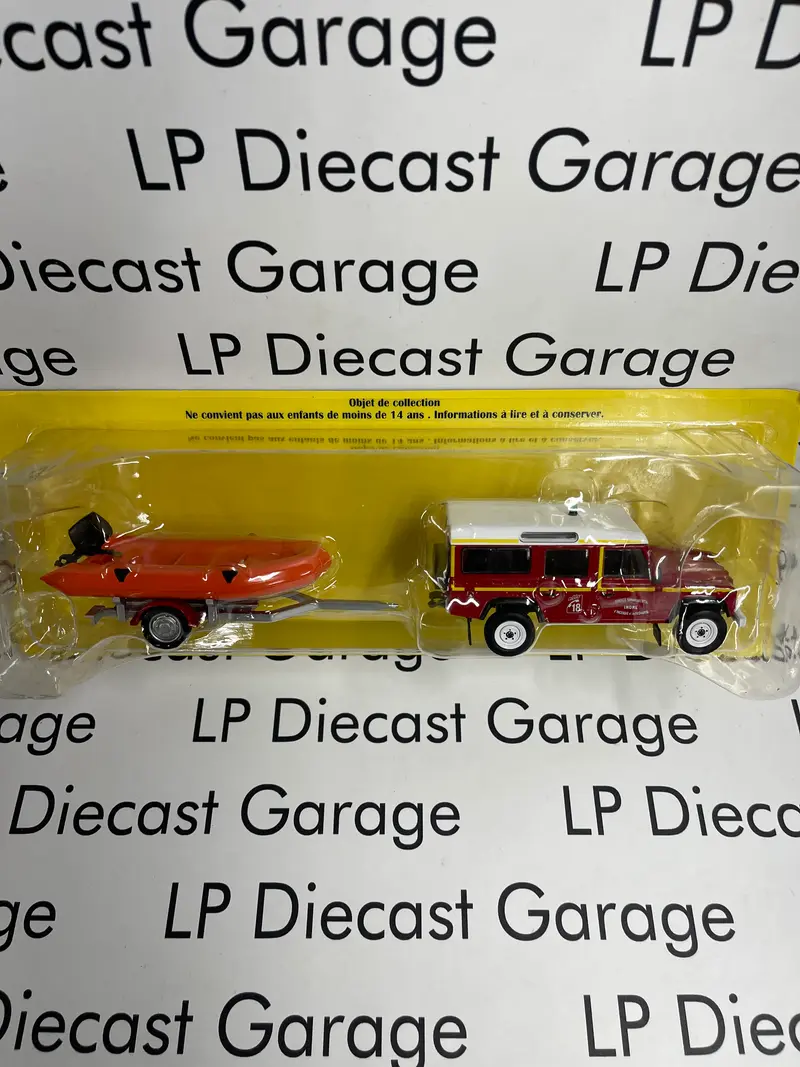EDICOLA Land Rover Defender Rescue Team with Boat/Trailer 1