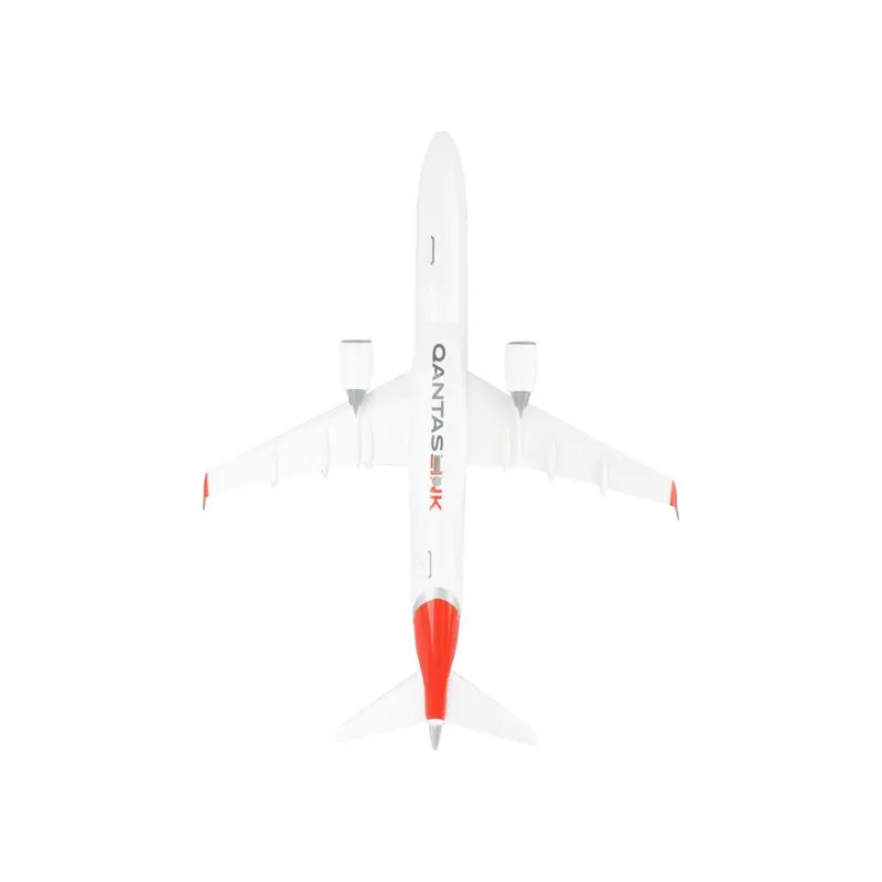 Embraer E190 Commercial Aircraft "QantasLink" (VH-UZD) White with Red Tail (Snap-Fit) 1/100 Plastic Model by Skymarks