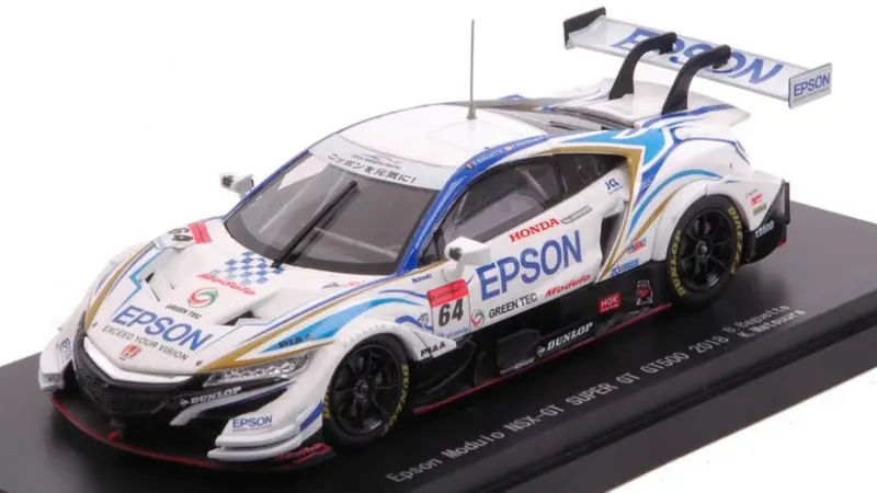 EPSON MODULO NSX-GT N.64 SUPER GT500 2018 B.BAGUETTE-K.MATSUURA 1