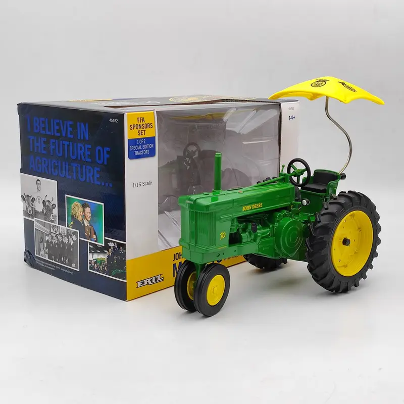 ERTL 1/16 SCALE John Deere Model 70 Tractor W/ Umbrella FFA Special Edition Gift Diecast Used