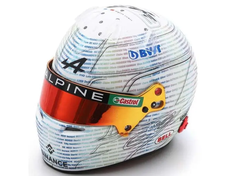 Esteban Ocon F1 British GP 2023 Helmet 1