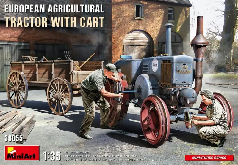 EUROPEAN AGRICULTURAL TRACTOR WITH CART KIT 1