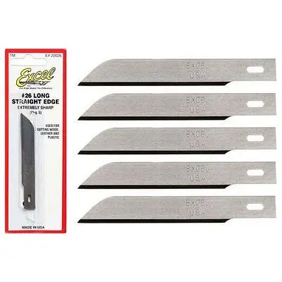 Excel Blades #26 3" WHITTLING BLADE 5P