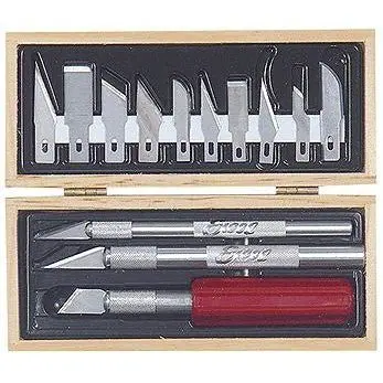 Excel Blades HOBBY KNIFE SET WOODN BOX