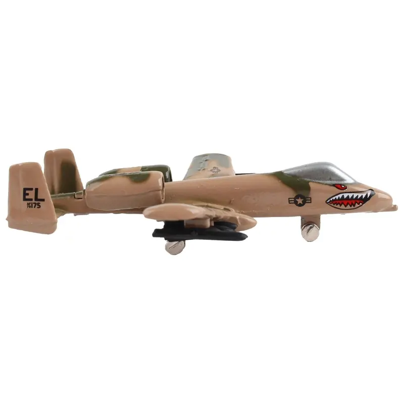 Fairchild Republic A-10 Thunderbolt II "Warthog" Attack Aircraft Camouflage "United States Air Force" with Runway Section Diecast Model Airplane by Runway24