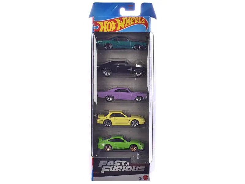 "Fast & Furious" 5 piece Set die Diecast Model Cars by Hot Wheels
