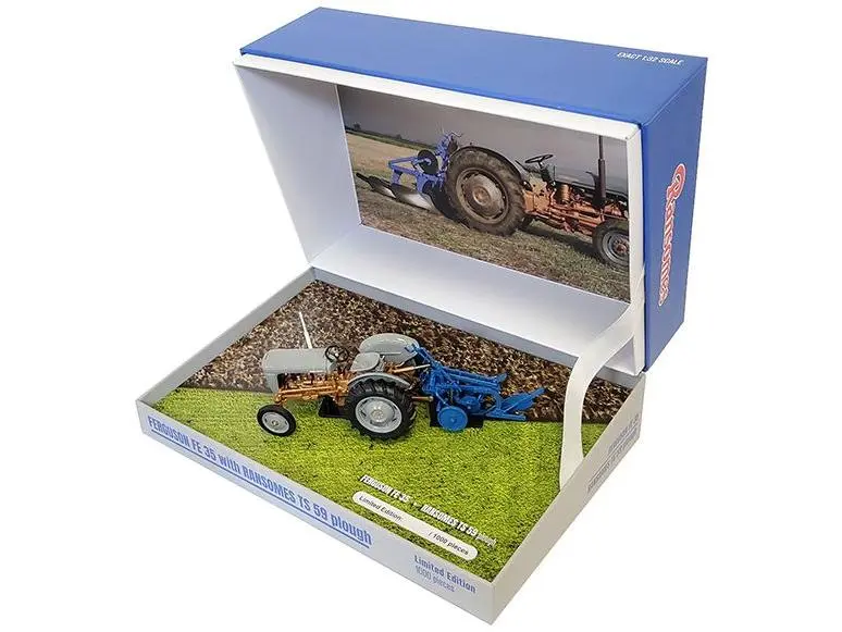 Ferguson FE35 Tractor and Ransomes TS59 Plough Set Limited Edition 1000pcs 1
