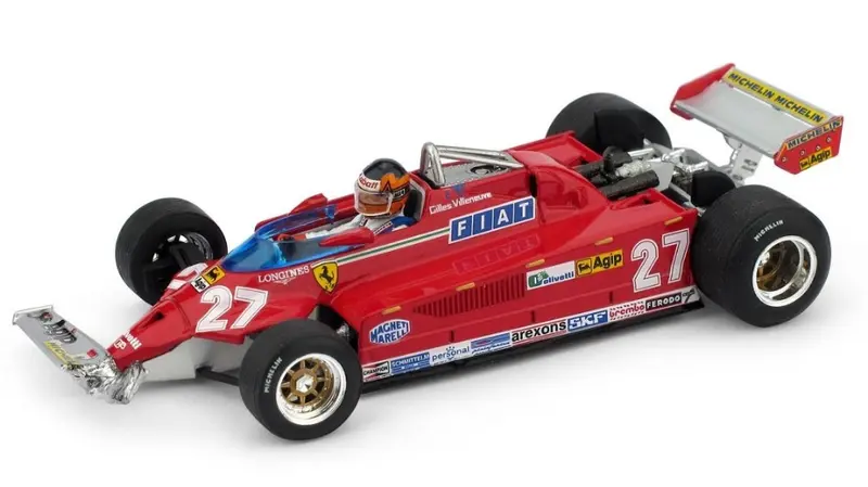 FERRARI 126 CK GILLES VILLENEUVE 1981 CANADA GP 39mo-54mo GIRO 1