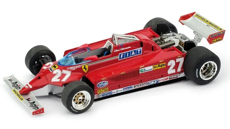FERRARI 126 CK GILLES VILLENEUVE 1981 N.27 WINNER MONACO GP 1