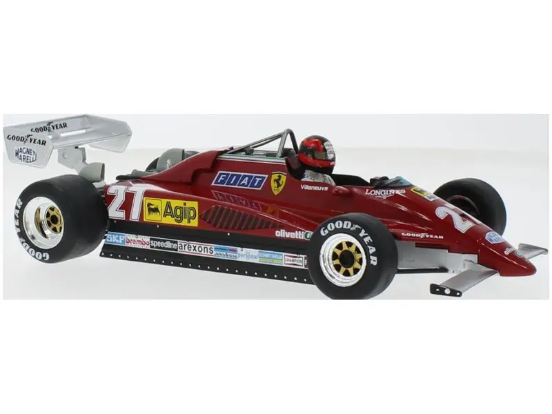 Ferrari 126C2 #27 Gilles Villeneuve F1 Belgian GP 1982 1