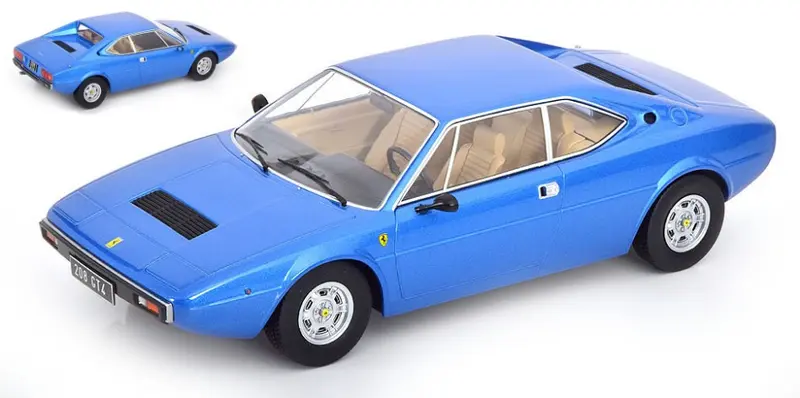 FERRARI 208 GT4 1975 LIGHT BLUE METALLIC 1