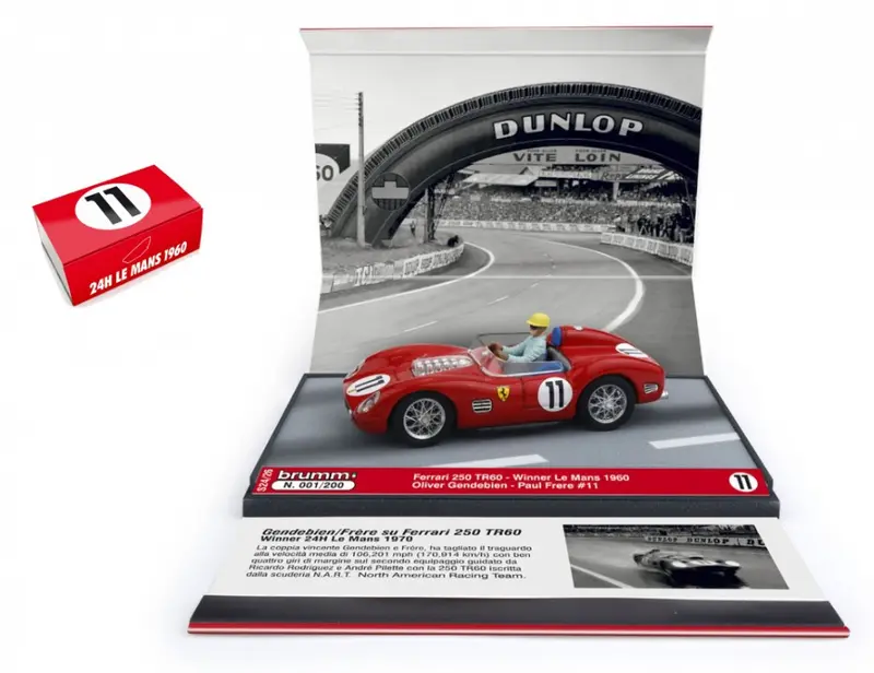 FERRARI 250 TR60 N.11 1st 24 H LE MANS 1960 GENDEBIEN-FRERE 1