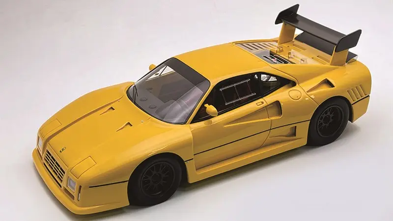 FERRARI 288 GTO EVOLUZIONE 1985 MODENA YELLOW/BLACK WHEELS 1