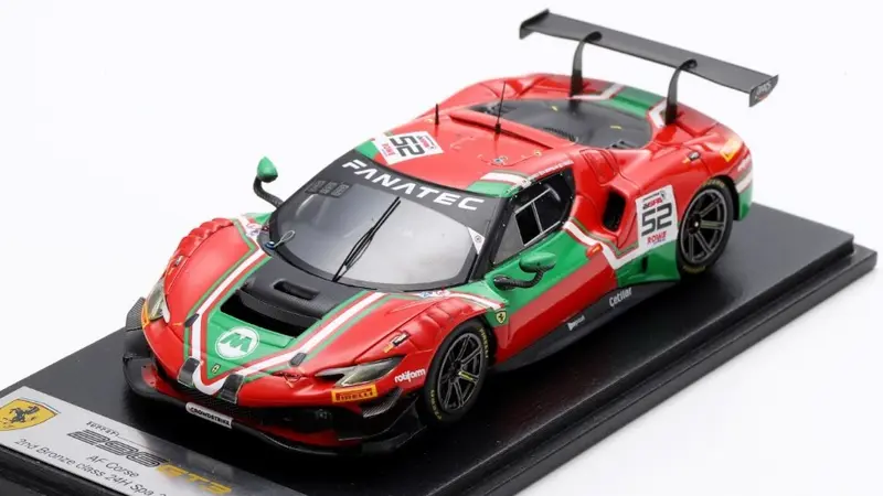 FERRARI 296 GT3 N.52 2nd BRONZE CL.24H SPA MACH.-MACH.-BERT.-MOSCA 1