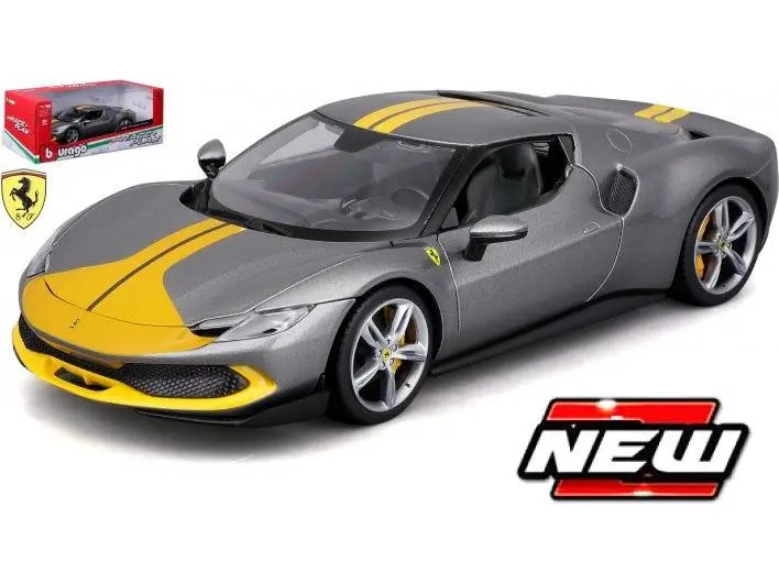 Ferrari 296 GTB Grey/Yellow 1