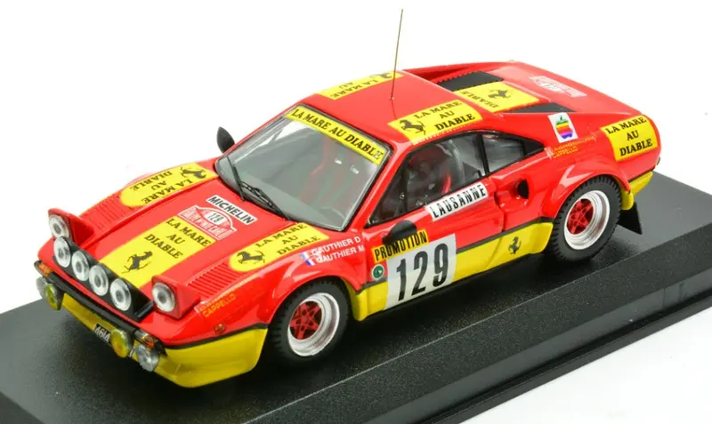 FERRARI 308 GTB N.129 RALLY MONTECARLO 1983 D.GAUTHIER-M.GAUTHIER 1
