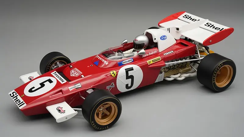 FERRARI 312 B2 N.5 GERMAN GP 1971 M.ANDRETTI C/VETRINA 1