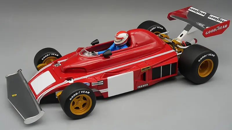 FERRARI 312 B3 TEST MONZA 1974 C.REGAZZONI W/DRIVER 1