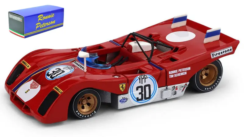 FERRARI 312 PB 1000 KM B.AIRES 1972 N.30 WINNER PETERSON-SCHENKEN 1