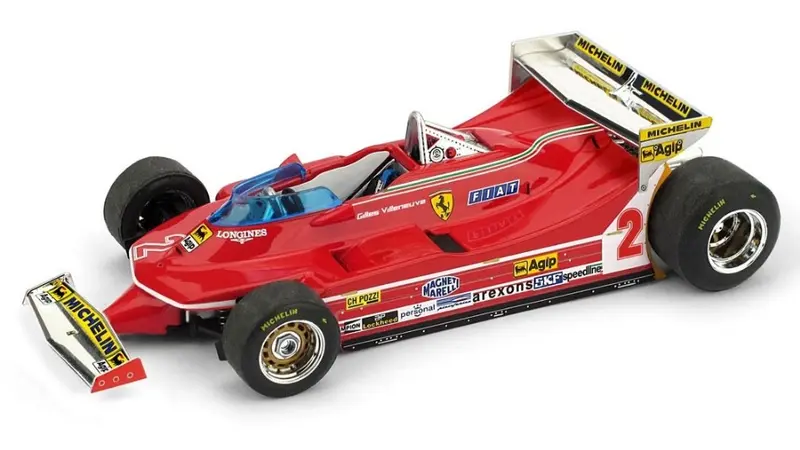 FERRARI 312 T5 GILLES VILLENEUVE 1980 N.2 5th MONACO GP 1