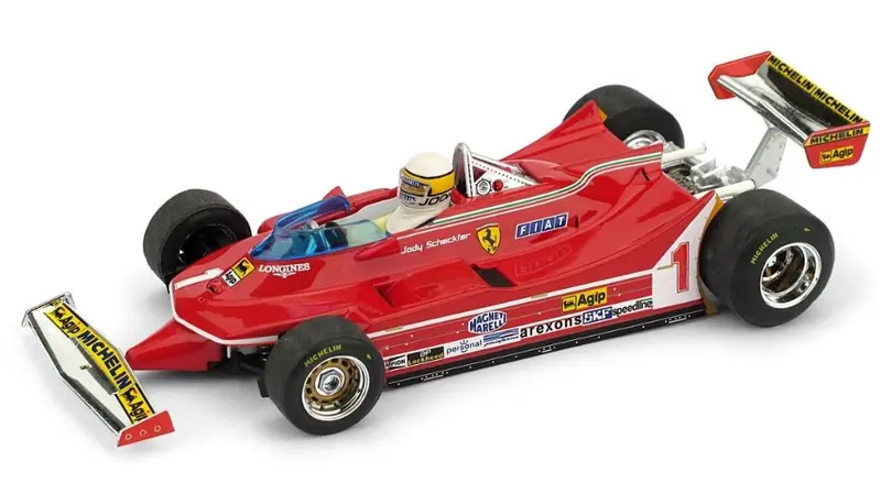 FERRARI 312 T5 JODY SCHECKTER 1980 N.1 ARGENTINA GP + PILOTA 1