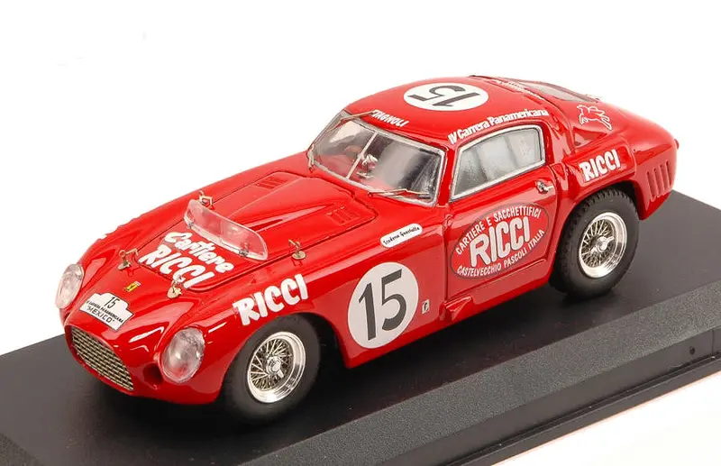 FERRARI 375 MM N.15 FATAL ACCIDENT CARR.PAN.1953 STAGNOLI-SCOTUZZI 1
