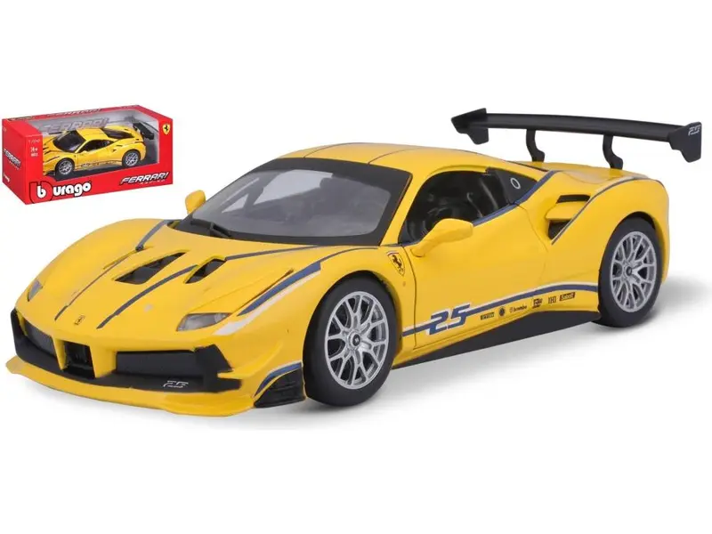 Ferrari 488 Challenge #25 Yellow 1