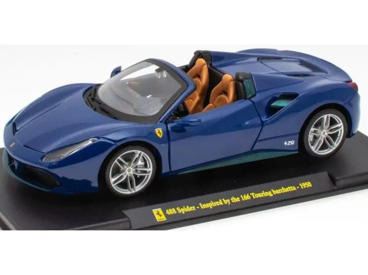 Ferrari 488 Spider Blue Inspired by 1950 166 Touring 1