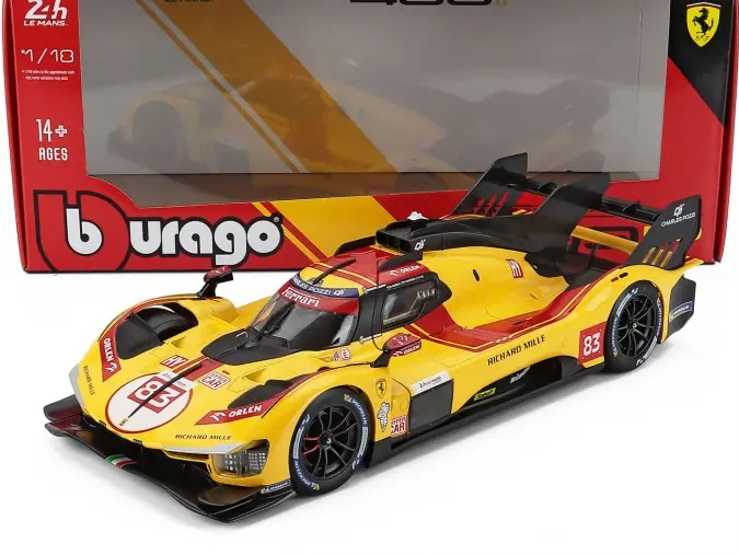 Ferrari 499P 3.0L Turbo V6 AF Corse 24h Le Mans 2025 Winner #83 Kubica/Hanson/Ye 1