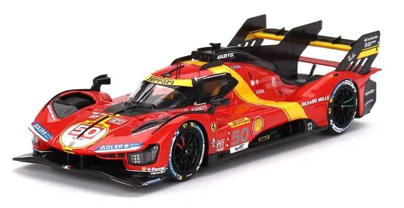 FERRARI 499P TEAM AF CORSE #50 3RD PLACE WEC 1000 MILES OF SEBRING 2023 - 1/43 - BBR MODELS