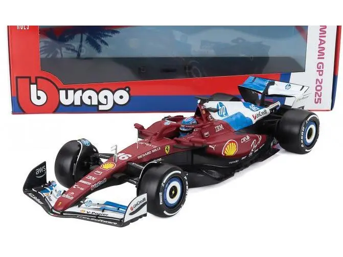 Ferrari F1 SF-25 F1Miami GP 2025 #16 Charles Leclerc w/Case 1