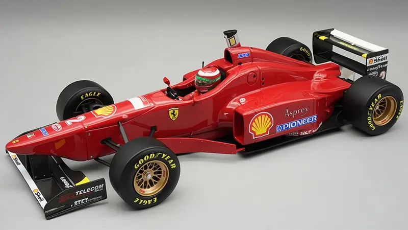 FERRARI F310 N.2 SAN MARINO GP 1996 E.IRVINE W/DRIVER 1