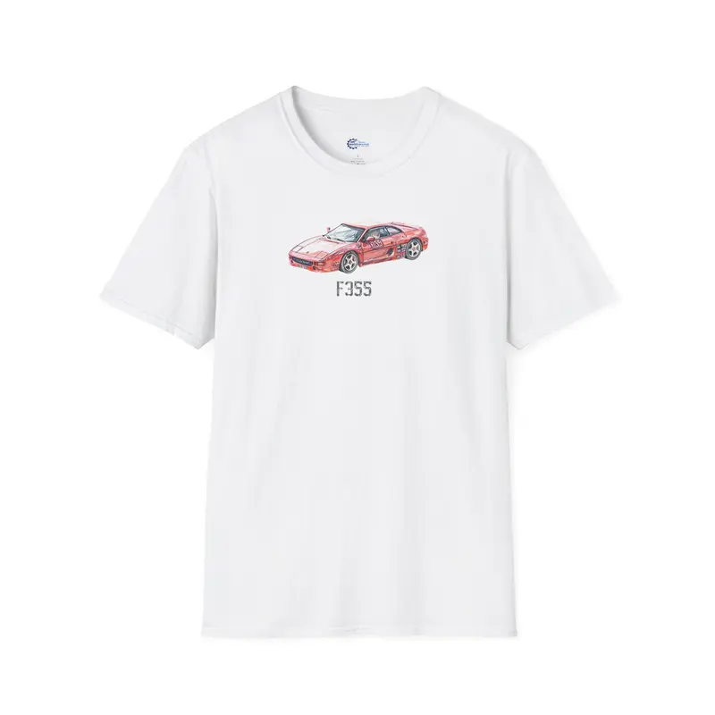 Ferrari F355 Supercar Sketch-Art Motorsport T-Shirt
