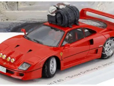 Ferrari F40 Snow Drifting in Japan w/Driver 1993 1