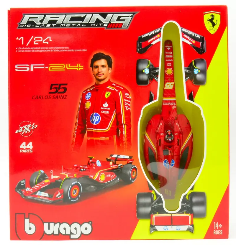 FERRARI SF-24 N.55 CARLOS SAINZ F1 2024 WITH HELMET KIT 1