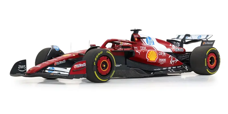 FERRARI SF-25 CHARLES LECLERC SPRINT RACE CHINA GP 2025 WITH DRIVER FIGURINE - 1/18 - BBR MODELS