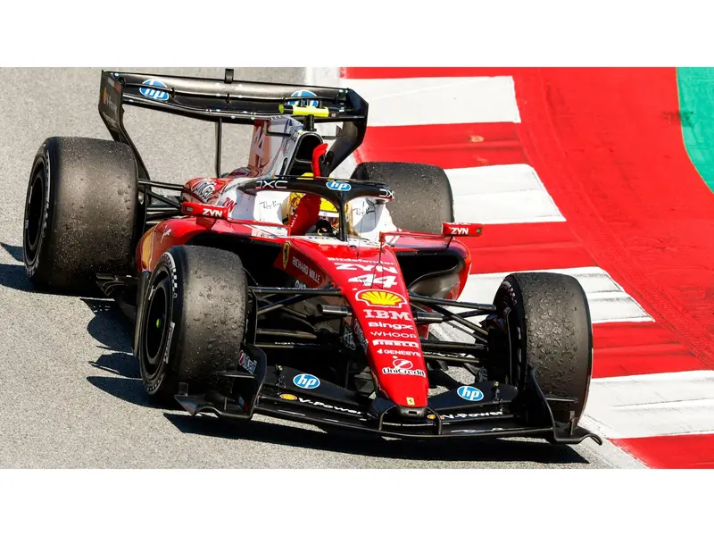 Ferrari SF-26 F1 Catalunya GP 2026 Winner #44 Lewis Hamilton w/Raised Hand 1