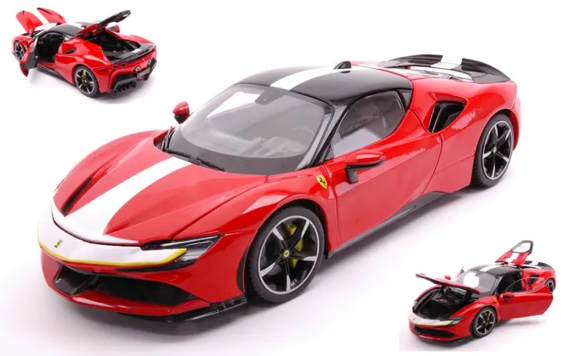 FERRARI SF90 STRADALE ASSETTO FIORANO RED/WHITE SIGNATURE 1