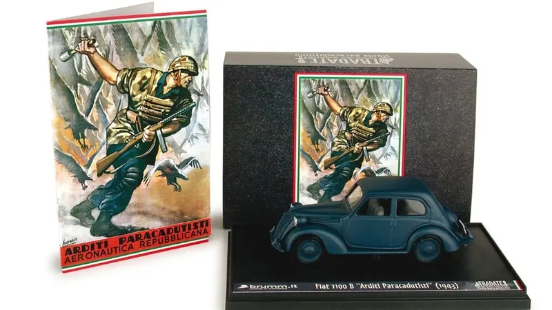 FIAT 1100 1959 60mo ANNIVERSARIO ARDITI PARACADUTISTI 1943-2003 1