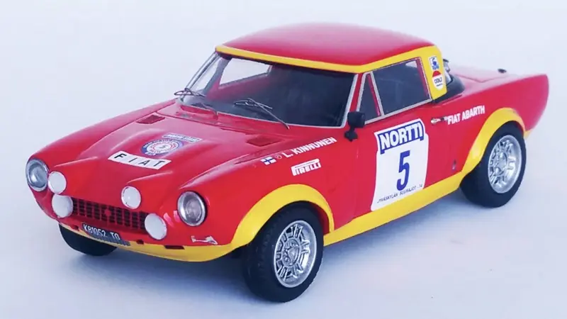 FIAT 124 ABARTH N.5 1000 LAKES RALLY 1974 KINNUNEN-AHO 1