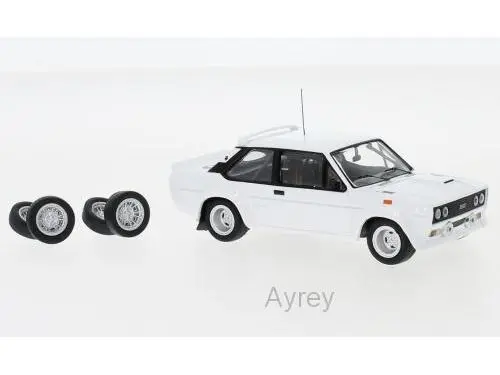 Fiat 131 Abarth White 1978 Plain Body Version C/W Spare wheels 1