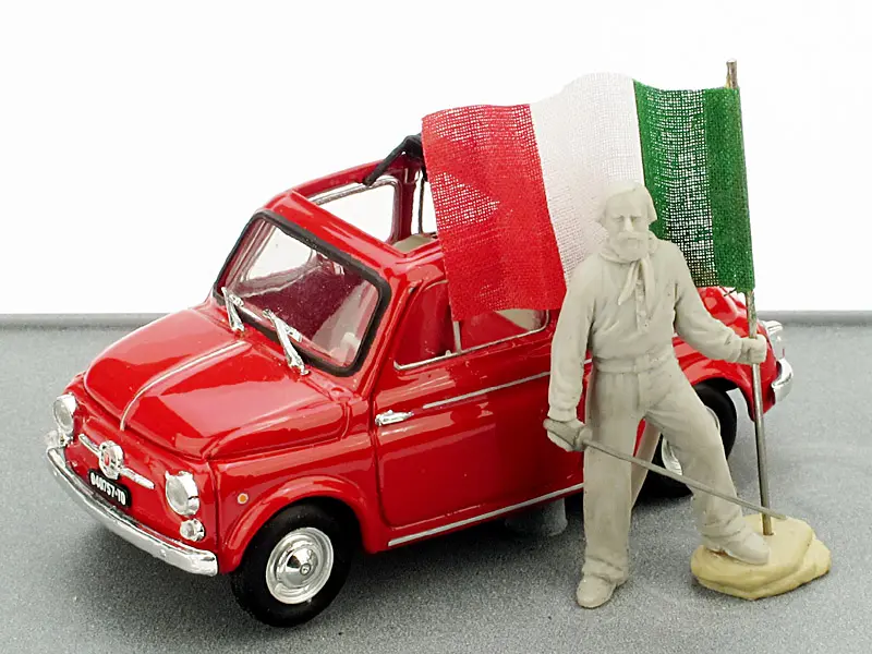 FIAT 500 150mo UNITA' D' ITALIA GARIBALDI 1
