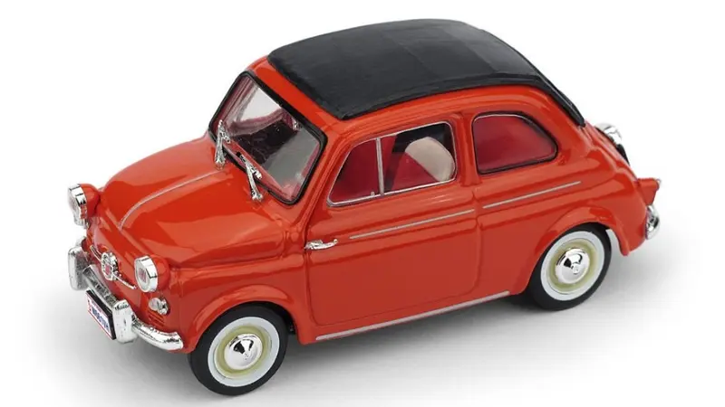 FIAT 500 AMERICA 1958 CHIUSA ROSSO 1