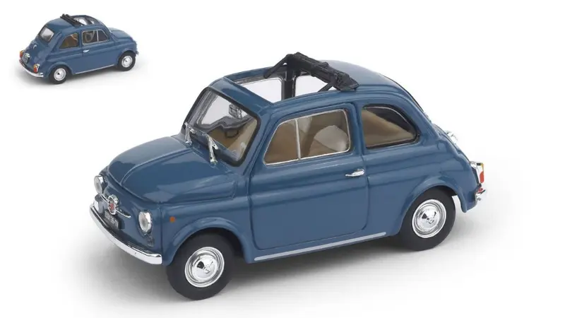 FIAT 500 F 1965-72 APERTA BLU MEDIO 1